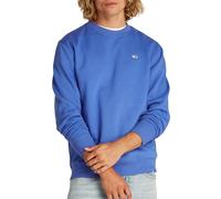 Tommy Jeans Sweat Homme Regular Fit Flag Fleece Col Ras-du-Cou, Bleu (Tempo Blue), S