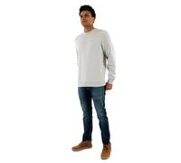 Tommy Jeans Sweat Homme Regular Fit Flag Fleece Col Ras-du-Cou, Gris (Silver Grey Heather), XL