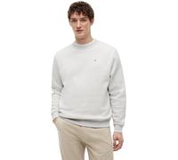 Tommy Jeans Sweat Homme Regular Fit Flag Fleece Col Ras-du-Cou, Gris (Silver Grey Heather), XXL