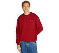 Tommy Jeans Sweat Homme Regular Fit Flag Fleece Col Ras-du-Cou, Rouge (Regatta Red), S