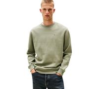 Tommy Jeans Sweat Homme Regular Fit Flag Fleece Col Ras-du-Cou, Vert (Utility Sage), XS