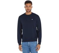 Tommy Jeans Sweat Homme Regular Flag sans Capuche, Bleu (Dark Night Navy), XXL