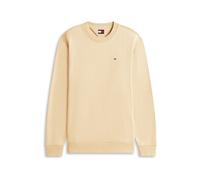 Tommy Jeans TJM Reg S Flag Crew Dm0Dm20741 Pull en Molleton pour Homme, Beige (doré Doux), L