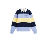 Tommy Jeans Sweat-shirt bleu marine / bleu-gris / jaune pastel, Taille L
