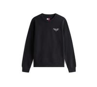 Tommy Jeans Sweat Femme Logo en Coton, Noir (Black), XS