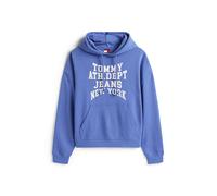 Tommy Jeans Sweat-shirt 'Heritage '90s Varsity' violet / blanc, Taille M