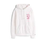 Tommy Jeans Sweat-shirt 'NOVELTY FAIR' rose / blanc, Taille XS