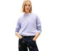 Tommy Jeans Sweat-Shirt TJW REG S Flag Crew DW0DW19959 pour Femme, Bleu (crépuscule pervenche), L, Bleu (Periwinkle Dusk), L