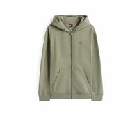 TOMMY JEANS Sweatjacke olive | S
