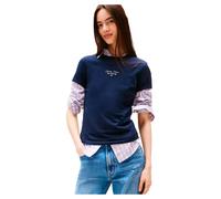 Tommy Jeans T-shirt à Manches Courtes Ess Logo 1 Slim Fit