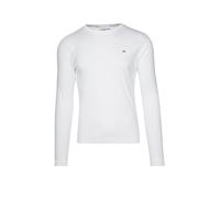 Tommy Jeans Original Ribbed Organic Cotton Long Sleeve T-shirt Blanc S Homme