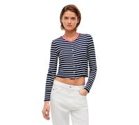 Tommy Jeans Cardigan 'Slim' bleu marine / rouge / blanc, Taille S-M