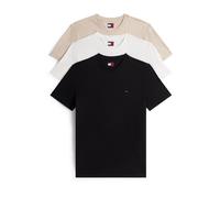 Tommy Jeans T-Shirt beige / noir / blanc, Taille S