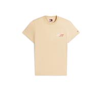 Tommy Jeans T-Shirt beige / rouge / blanc, Taille M