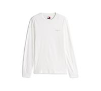 Tommy Jeans T-shirt homme manches longues Slim Chest Linear en coton blanc Taille M