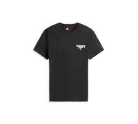 Tommy Jeans T-Shirt bleu clair / noir / blanc, Taille XS