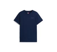 Tommy Jeans T-shirt Linear Chest Tee Manches courtes Slim Fit Bleu foncé Taille L