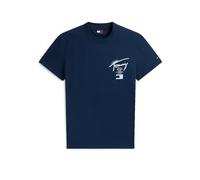 Tommy Jeans T-Shirt 'CITY SIGN' marine / blanc, Taille XS