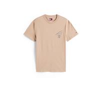 Tommy Jeans T-Shirt 'CITY' taupe / noir / blanc, Taille M