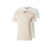 Tommy Jeans Dm0dm20687 Short Sleeve T-shirt 2 Units Beige,Blanc L Homme