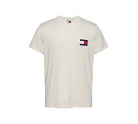 Tommy Jeans T-Shirt 'ESSENTIAL' beige chiné / marine / rouge / blanc, Taille S
