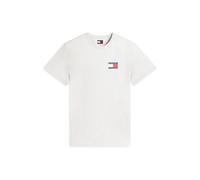 Tommy Jeans T-Shirt 'ESSENTIAL' bleu foncé / rouge / blanc / blanc chiné, Taille M