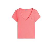 Tommy Jeans Dw0dw17385 Short Sleeve V Neck T-shirt Rouge XS Femme
