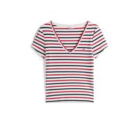 Tommy Jeans T-shirt 'ESSENTIAL' rouge / noir / blanc, Taille M