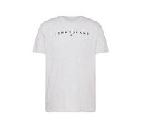 Tommy Jeans T-shirt Reg Linear Logo – Manches courtes Coton Gris – XL Homme