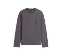 Tommy Jeans T-Shirt gris foncé / noir / blanc cassé, Taille XS