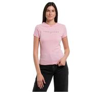 Tommy Jeans TJW Slim Linear Tee EXT DW0DW18398 T-Shirt S/S, Pink (Pink Sugar), XL Femme