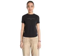 Tommy Jeans T-Shirt Manches Courtes Femme Tonal Linear Tee Slim Fit, Noir (Black), 3XL