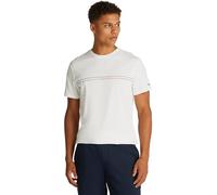 Tommy Jeans T-Shirt Manches Courtes Homme Slim Entry Graphic Tee en Coton, Blanc (Ecru), S