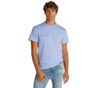 Tommy Jeans T-Shirt Manches Courtes Homme Slim Entry Graphic Tee en Coton, Bleu (Sweet Blue), XXL