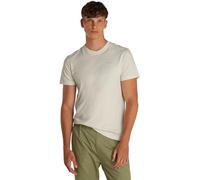 Tommy Jeans T-Shirt Manches Courtes Homme Slim Linear Chest Tee avec Col Ras-du-Cou, Gris (Oat Marl HTR), M