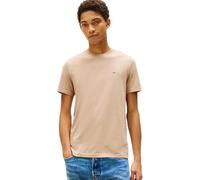 TOMMY JEANS T-Shirt Manches Courtes Homme Tee Col Ras-du-Cou, Beige (Coastal Taupe HTR), L