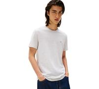 TOMMY JEANS T-Shirt Manches Courtes Homme Tee Col Ras-du-Cou, Gris (Lt Grey HTR), XXL