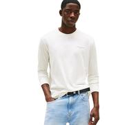 Tommy Jeans T-shirt manches longues Homme Slim Chest Linear coton Blanc (écru) Taille L