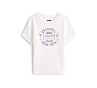 Tommy Jeans T-shirt 'New York' azur / anthracite / rouge / blanc cassé, Taille XS