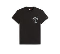 T-shirt Tommy Jeans Regular City Sign manches courtes noir blanc - M