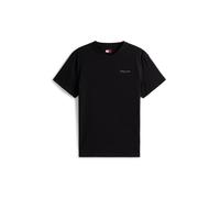 Tommy Jeans T-Shirt Manches Courtes Homme Linear Chest Tee Slim Fit, Noir (Black), 3XL