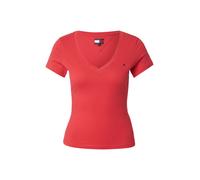 Tommy Jeans Tjw Slim V-Neck Tee Dw0dw20458 T-Shirt S/S, Red (Red Alert), XL Femme