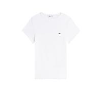 Tommy Jeans T-shirt 'Ruffle Trim Slim' blanc, Taille XL