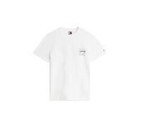 Tommy Jeans T-Shirt 'Signature Logo Peached' blanc, Taille M