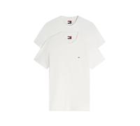 Tommy Jeans T-Shirt 'Tommy Flag Extra Slim T' blanc, Taille M