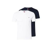 Tommy Jeans T-Shirt 'Tommy Flag Extra Slim T' bleu nuit / blanc, Taille XL