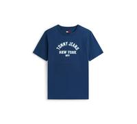 Tommy Jeans T-shirt 'Varsity' bleu clair / bleu foncé / rose, Taille M