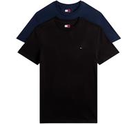 Tommy Jeans T-Shirts Manches Courtes Lot de 2 Homme Xslim Jersey en Coton, Multicolore (Black/Dark Night Navy), S