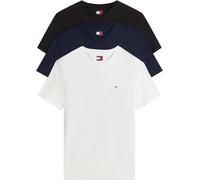 Tommy Jeans T-Shirts Manches Courtes Lot de 3 Homme en Coton, Multicolore (Black/Dark Night Navy/Ecru), XL