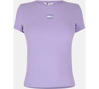 Tommy Jeans Tj Badge Rib Tee Ophelia Violet 12 (M) Female